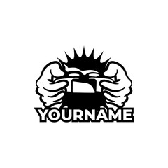 Vintage Gaming logo set. Console games and cyber sport logo badge. Esport emblem stamp, sport cyber, video gaming, cliparts collection