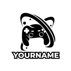 Vintage Gaming logo set. Console games and cyber sport logo badge. Esport emblem stamp, sport cyber, video gaming, cliparts collection