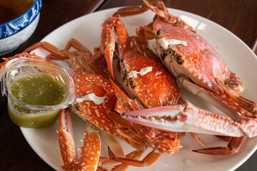 steamed crab