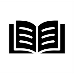 Reading line icon, Vector on white background