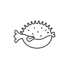 puffer fish icon
