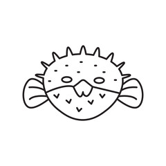 puffer fish icon