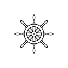 Obraz premium rudder icon