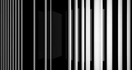 Render with black and white vertical lines