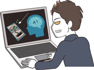 アートを描くAIを悪用する　男