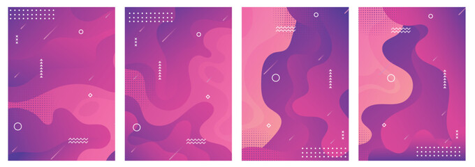 Abstract modern gradient flowing geometric pattern background texture for poster cover design, template, brochure, card, flyer etc.
