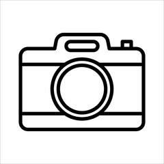 camera icon on white background