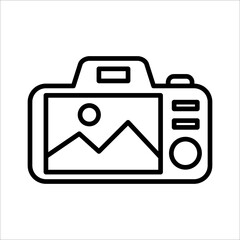 camera icon on white background