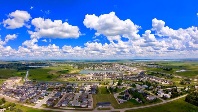 Town Of Strathmore Aerial View