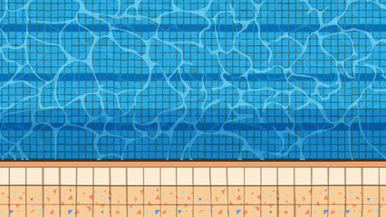 swimming pool blue texture. Vector illustration