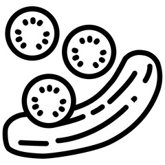 fresh cucumber icon