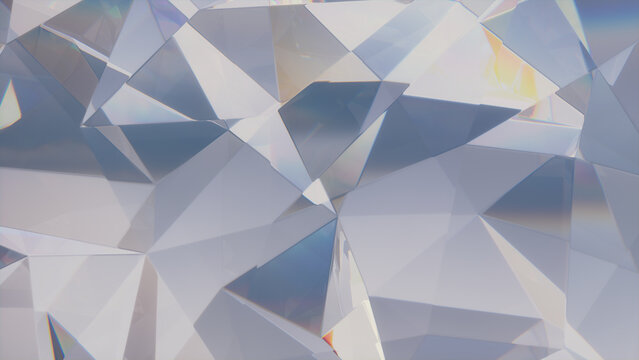 Glass Abstract 3D Background.