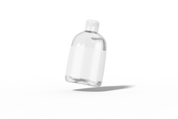 Floating of hand sanitizer bottle
