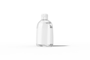 Low angle view of hand sanitizer bottle