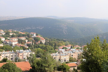 Fototapeta na wymiar Landscape in the mountains in northern Israel.