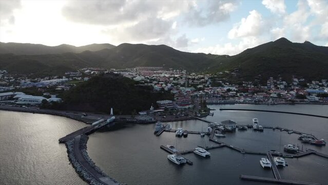 Aerial St Martin Sint Maarten