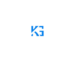 KG, GK  Letter Logo Template Illustration Design. Vector AI 10. Editable - obrazy, fototapety, plakaty