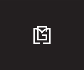 Letter GM, MG logo Vector icon template - obrazy, fototapety, plakaty