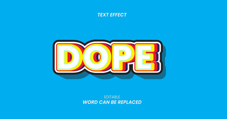 dope text effect editable