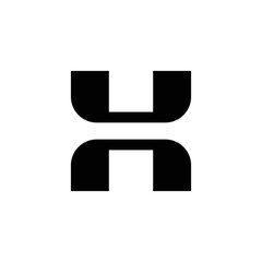 Fototapeta premium modern letter H monogram logo design