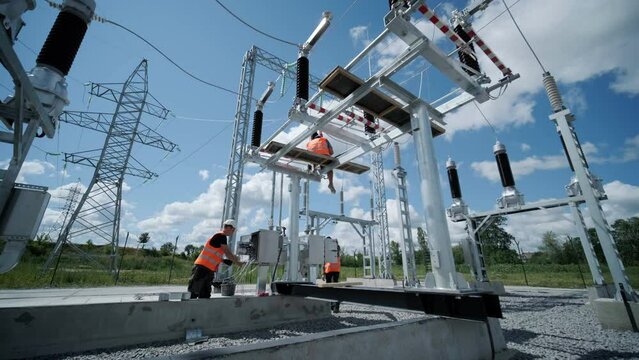Construction of a transformer substation