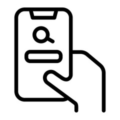 browsing line icon