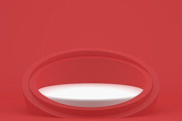 Podium minimal on c1 background for cosmetic product presentation