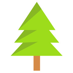 Fototapeta premium Christmas tree icon sign symbol design