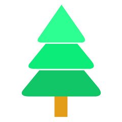 Fototapeta premium Christmas tree icon sign symbol design