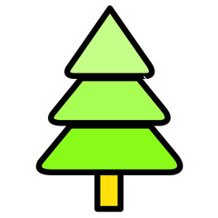 Christmas tree icon sign symbol design