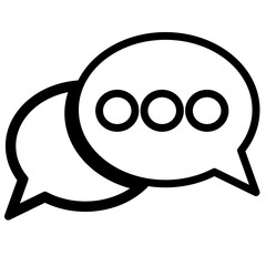 Speech bubble icon sign symbol design