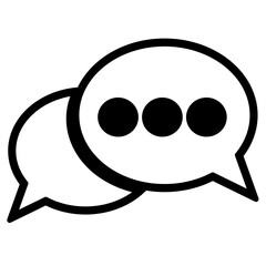 Speech bubble icon sign symbol design