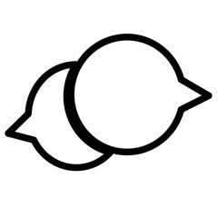 Speech bubble icon sign symbol design