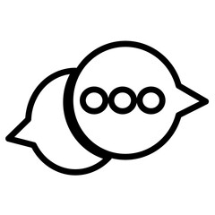 Speech bubble icon sign symbol design