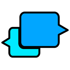 Speech bubble icon sign symbol design