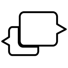 Speech bubble icon sign symbol design
