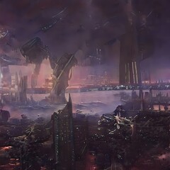 Abandoned City Destroyed by Alien