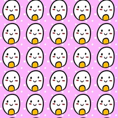 Obraz premium seamless pattern of cute monster cartoon