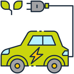 Fototapeta premium Eco Car icon