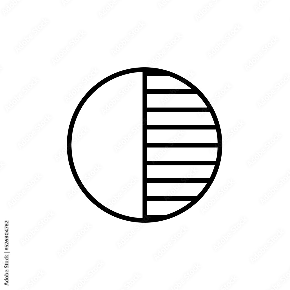 Poster tonal contrast icons for image editing and navigation. the element design collection for ui ux desig