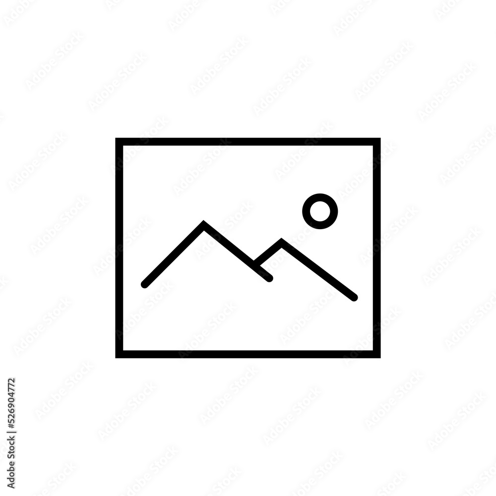 Fototapete gallery icons for image editing and navigation. the element design collection for ui ux design appli