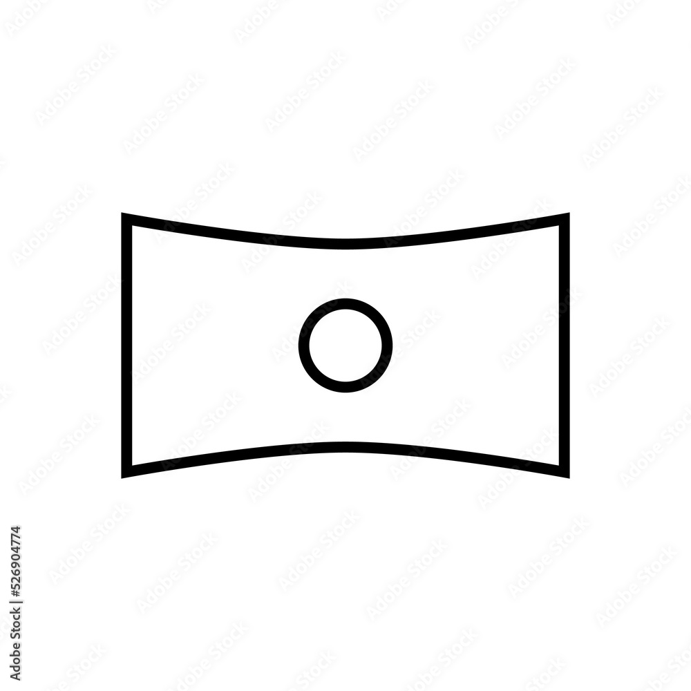 Leinwandbilder panorama icons for image editing and navigation. the element design collection for ui ux design appl
