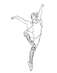 ballet dancer jumping
