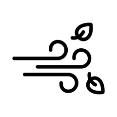 wind  line icon illustration vector graphic 