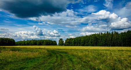 landscape with sky and clouds