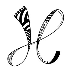 x Typography isolated