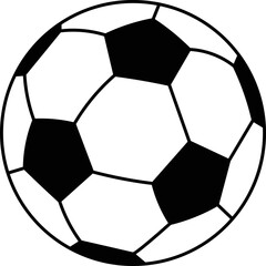 Football ball or Soccer ball vector illustration.Football sport image or clip art.