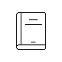 Book icon. Education, knowledge, study concept. Vector illustration. Stock image. 