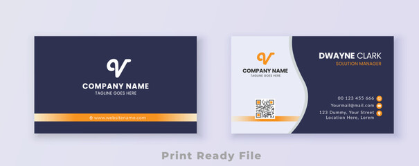 Business card design template