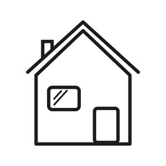 house vector icon. Business concept. Small house. Vector illustration. Stock image.